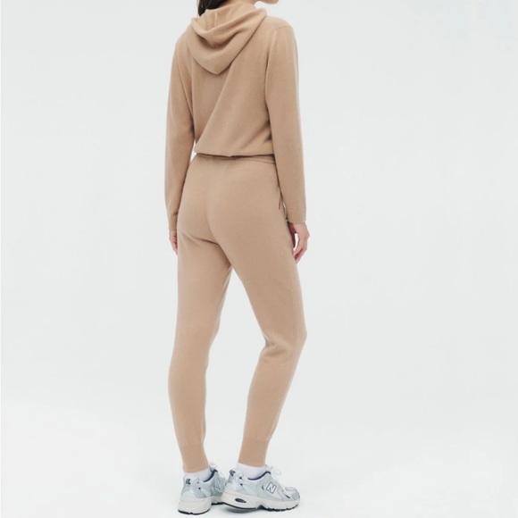 Naadam The Essential Cashmere Sweatpants size XXS in Camel NWT - Picture 3 of 10